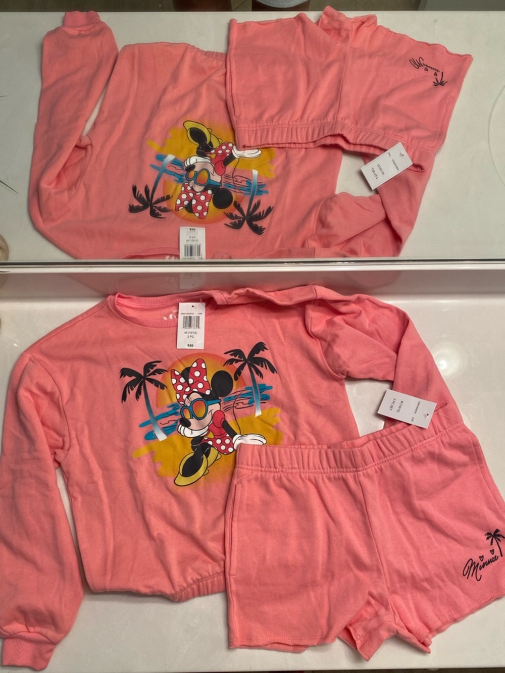 Minnie Mouse Pink Lounge Top & Shorts Set